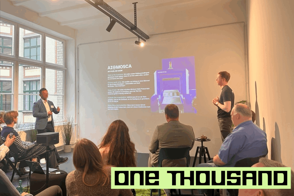 Titelmotiv Newsmeldung BÜCHL_KI Summit mit One Thousand in Berlin_2025