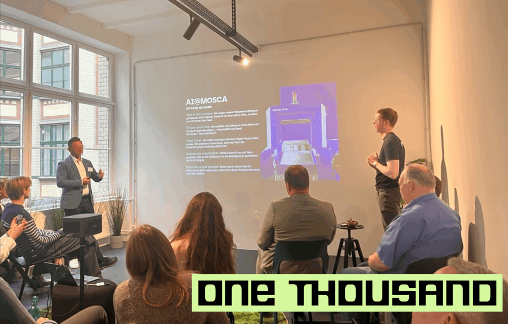 Titelmotiv Newsmeldung BÜCHL_KI Summit mit One Thousand in Berlin_2025