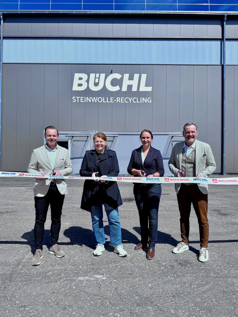 Banddurchschnitt_Eröffnung BÜCHL Steinwolle-Recyclinghalle